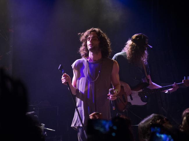 Penn Badgley from Mothxr performs at La Maroquinerie in Paris, France. Picture: David Wolff — Patrick/Redferns