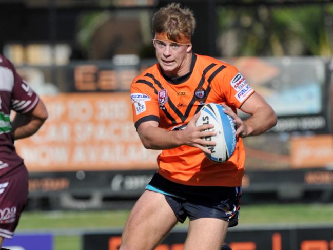 Christian Welch playing for Easts Tigers in 2014. Picture: Scott Davis SMP IMAGES