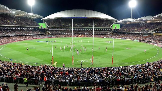 The Adelaide Oval is a great stadium ... for AFL and cricket. Picture: Bianca De Marchi