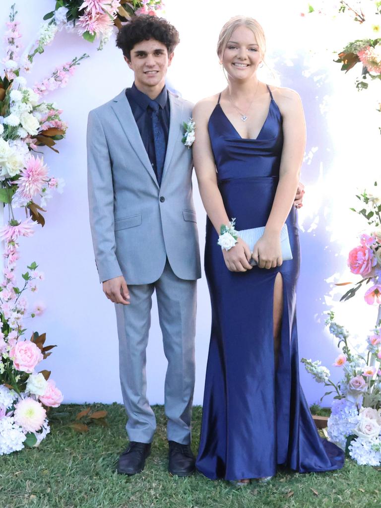 Heidi with formal partner at the 2024 St Ursula's College formal.