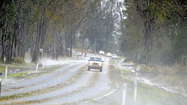 Storm damage on the Mary Valley highway Gympie. Picture: Renee Albrecht.