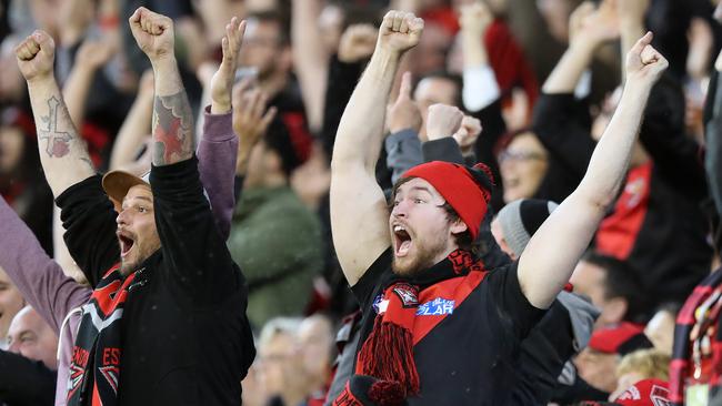 AFL fans have plenty to celebrate with club membership packages for 2019. Picture: Alex Coppel