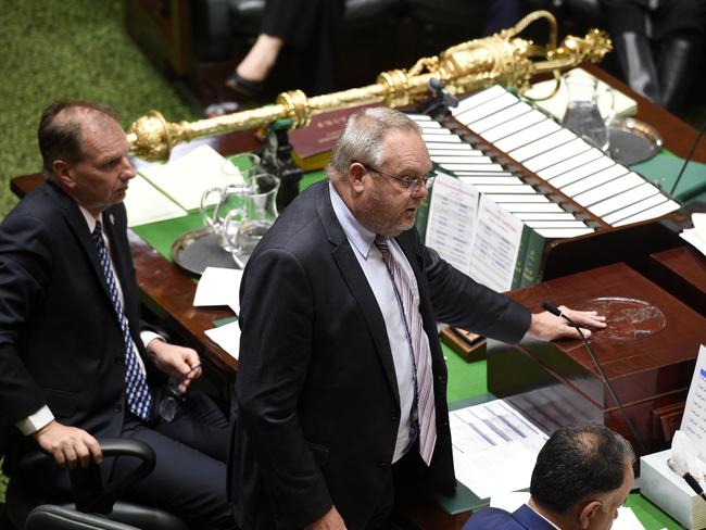 Tim Bull in Victorian parliament.