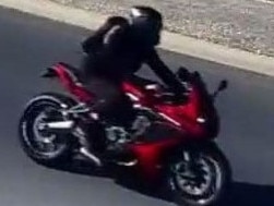 South Australian Police want to speak with the rider of a red motorcycle after a fatal crash at Dry Creek on October 11, 2024. Picture: SAPOL