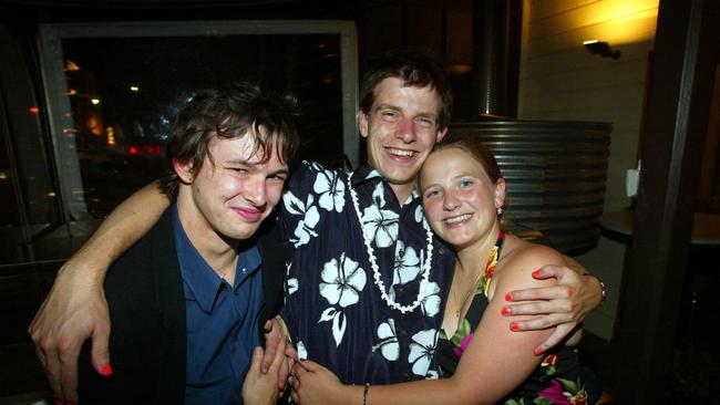 Socials New Years Eve party at the Metz On The Bay from left Tom Hay Sandy Bay Nick Allcorso Taroona and Kate Reade New Town