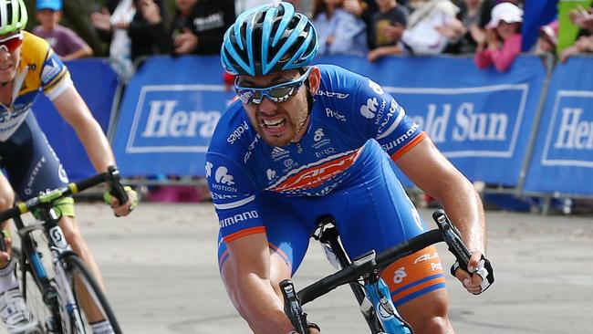 Herald Sun Tour. Stage 4. Arthurs Seat to Arthurs Seat. Patrick Bevin wins todays stage ahead of tour winner Cameron Meyer todays final stage . Pic: Michael Klein