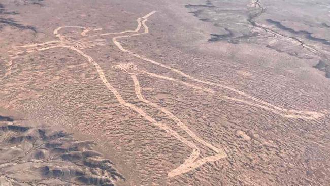 Marree Man as seen on April 12, 2017.