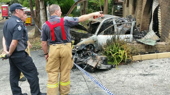 Police praised firefighters for containing the blaze to the house’s garage.