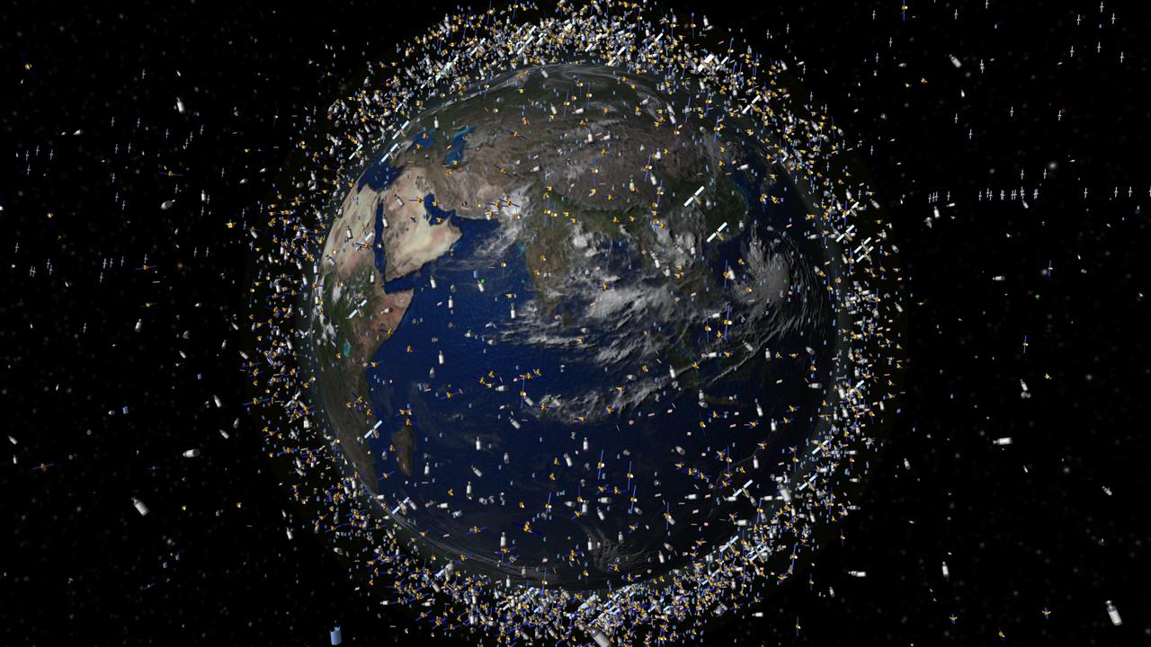 Space junk is clogging up the skies. Picture: Supplied