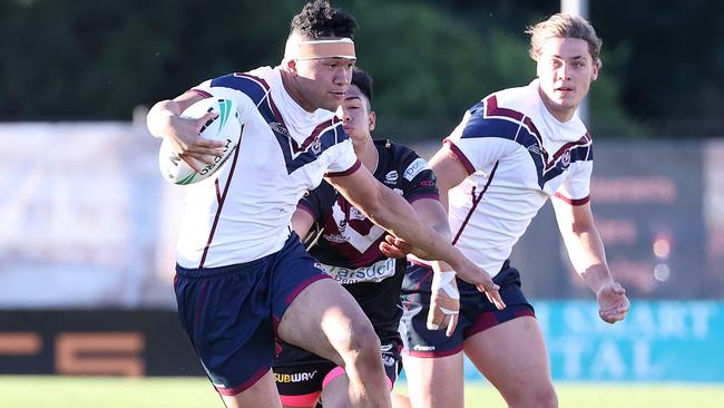 Ipswich 12. Kulikefu Finefeuiaki, Marsden SHS v Ipswich SHS, Langer Trophy semi-finals, Langlands Park, Coorparoo. Picture: Liam Kidston.