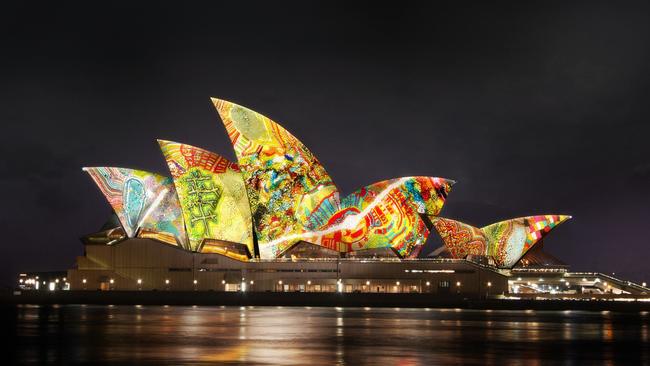 Sails of the Opera House for Vivid Sydney 2022. Picture: Supplied