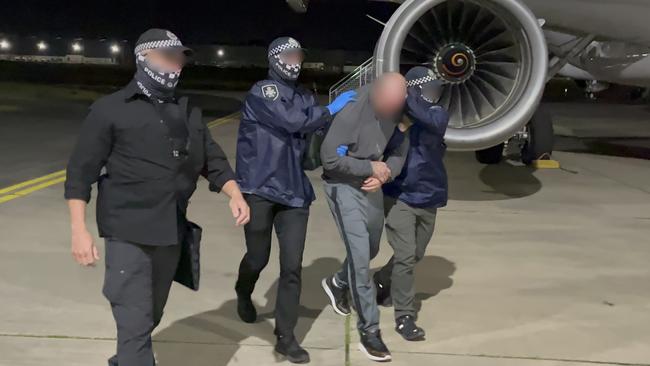 Mark Buddle during his extradition in August 2022.