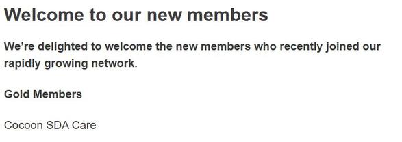 New member alert from Cocoon SDA Care. Picture: Supplied