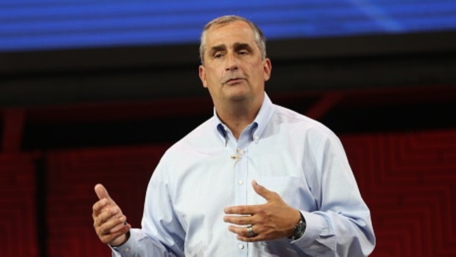 Vision ... Intel CEO Brian Krzanich addressed the Intel Developers Forum in San Francisco. Picture: ChinaFotoPress/ChinaFotoPress via Getty Images