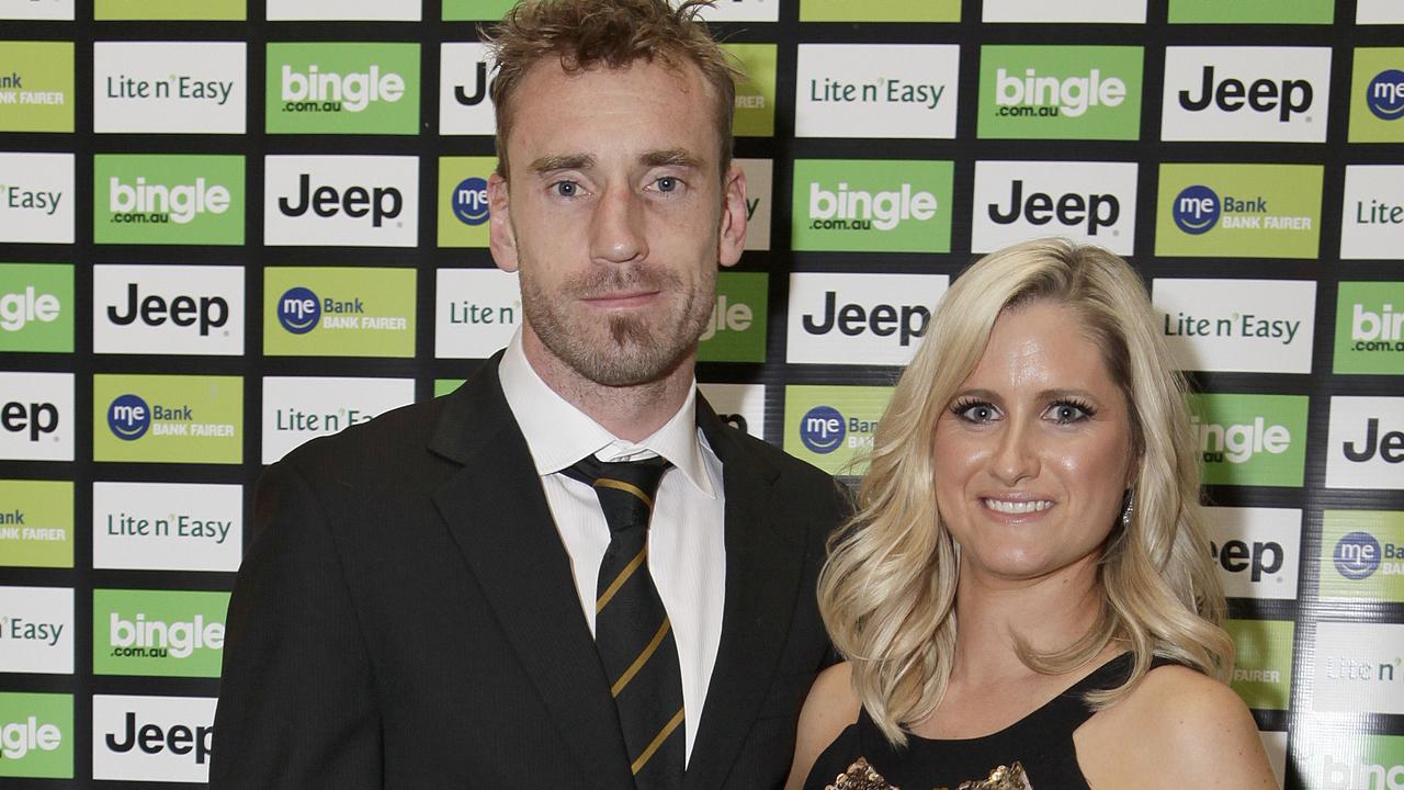 The AFL star’s widow Katherine Tuck said her husband suffered severe mental ill health before his death.