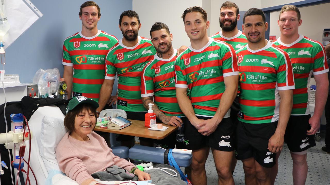 Rabbitohs Players Support Campaign For Organ Donors On Prince Of Wales Hospital Visit Daily Telegraph