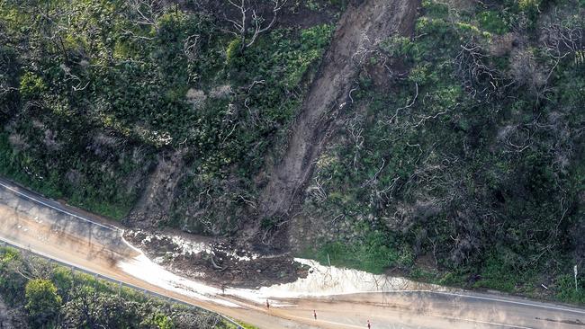 The Great Ocean Road has reopened after landslides. Picture: Colleen Petch.