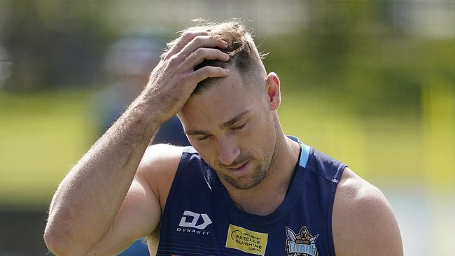 Anti-vaxxer Bryce Cartwright was the first player to refuse the flu shot due. Picture: AAP.