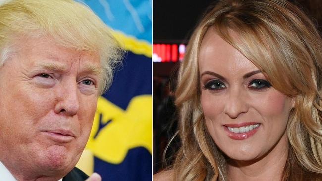 Former President Donald Trump is not expected to be arraigned until next week if he’s indicted over an alleged hush money payment to porn star Stormy Daniels. Picture: Getty Images