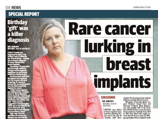 News Corp launched a campaign to press for action into dangerous breast implants. <br/>Picture: Supplied