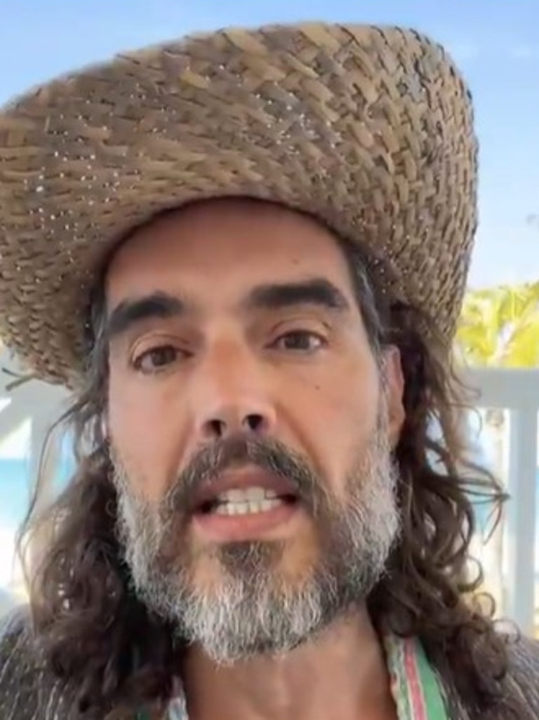 Russell Brand again denied allegations he sexually assaulted women. Picture: Supplied