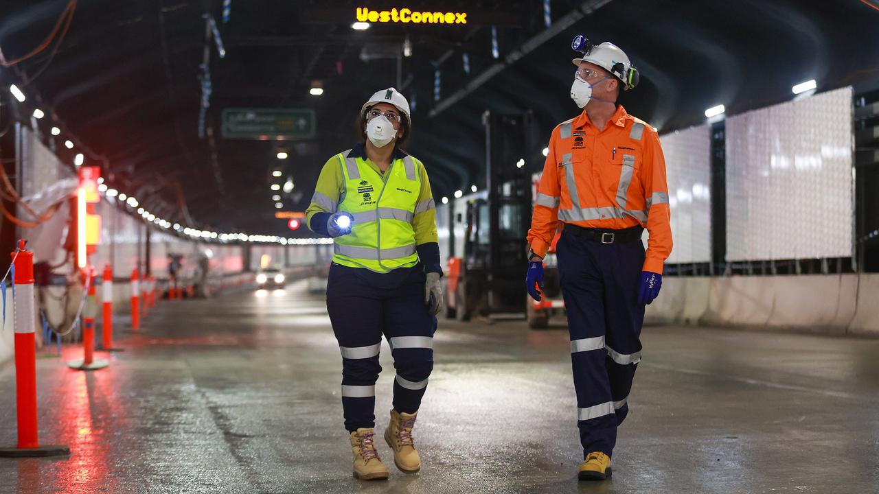 Sydney’s WestConnex M4-M5 Link Tunnel are set to open soon. Picture: Justin Lloyd.