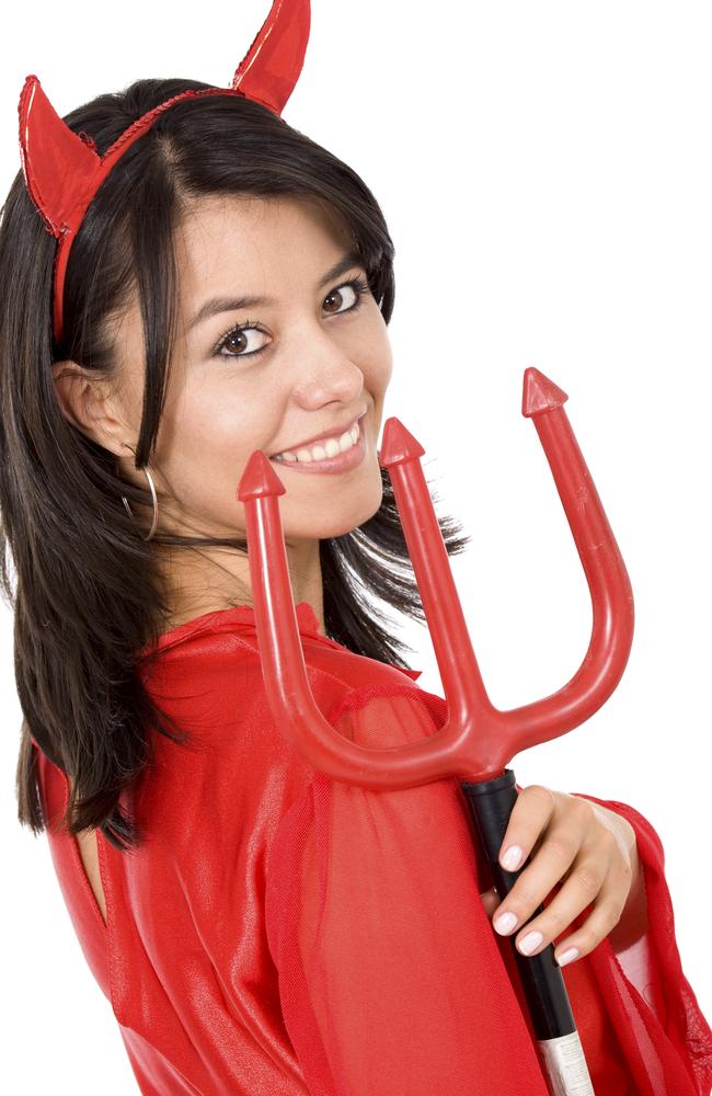 A red devil halloween costume