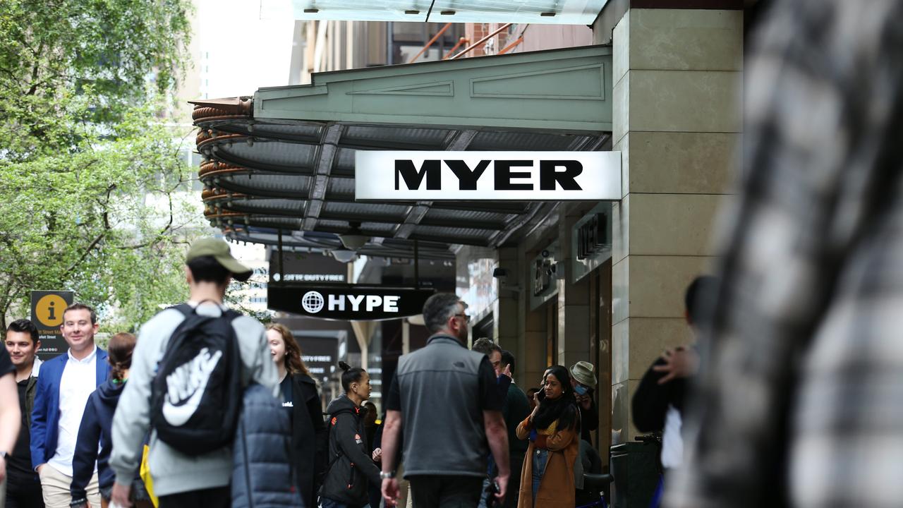 The value of Premier Investments’ stake in Myer grew by $12m in 2022. Picture: Britta Campion