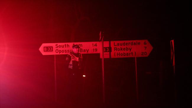 Scene near triple fatality South Arm Road Sandford. Picture: Nikki Davis-Jones