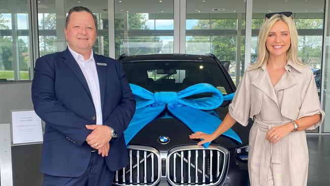 Berwick BMW dealer principal Neil Phillips and 3AW radio host Jacqui Felgate who is a BMW Berwick ambassador. Source: Facebook.