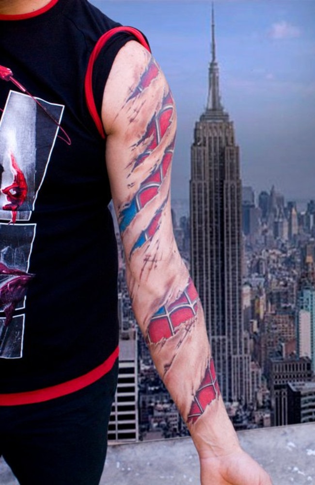 Wounds, insects and superheroes: Lippo's incredible 3D tattoos will have  you looking again