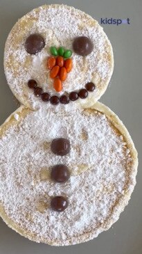 Snowman cheesecake recipe - Kidspot