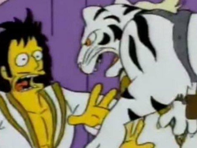 The Simpsons predict an ugly conclusion to Siegfried and Roy's Tiger act