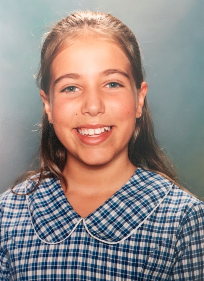 Lyndi Cohen, aged 11, when she started dieting.