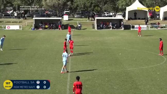 Replay: South Australia v NSW Metro Navy (U16 placement semi final) - Football Australia Boys National Youth Championships Day 5