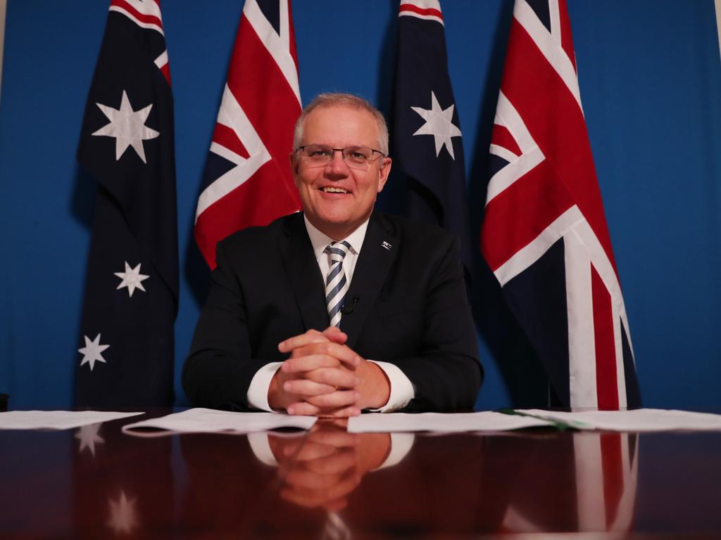 Prime Minister Scott Morrison has declared Australia Day as a national day of thanks. Picture: Adam Taylor