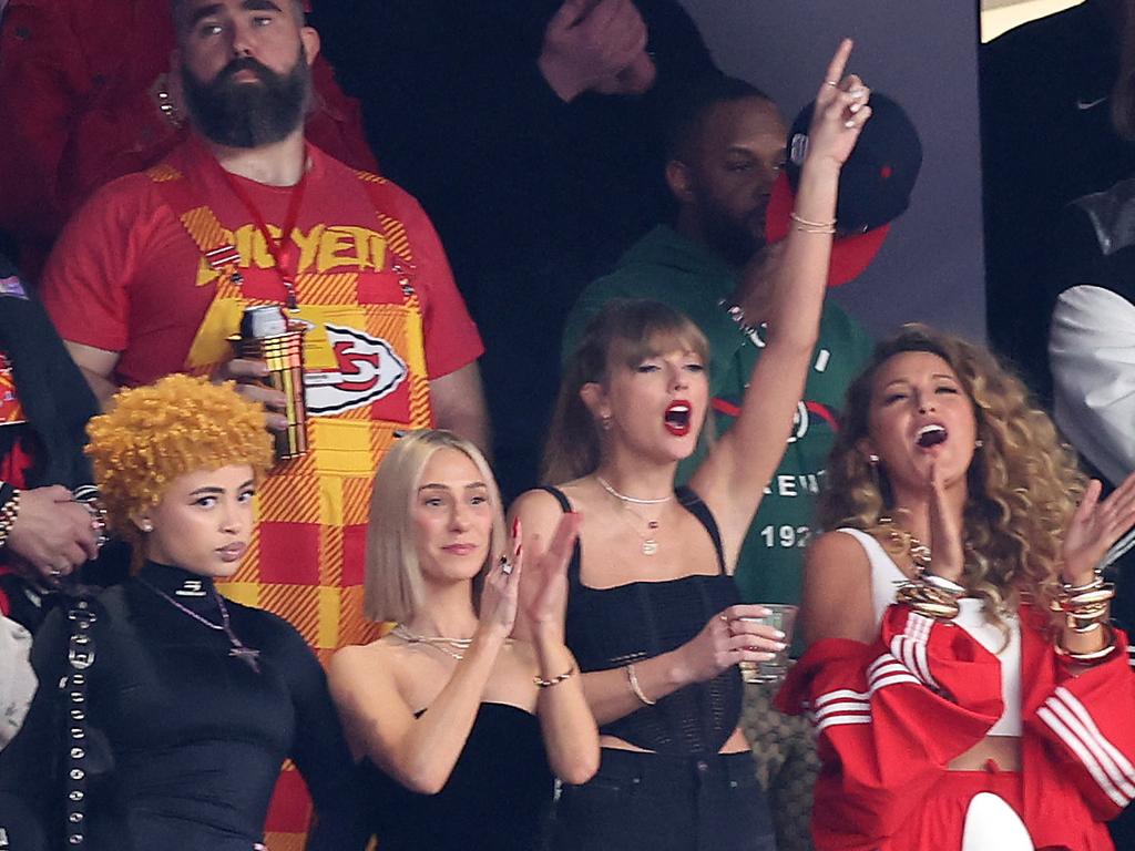 What is Taylor Swift wearing at the Super Bowl? Star stuns in Australian  label Dion Lee as she supports Chiefs boyfriend Travis Kelce