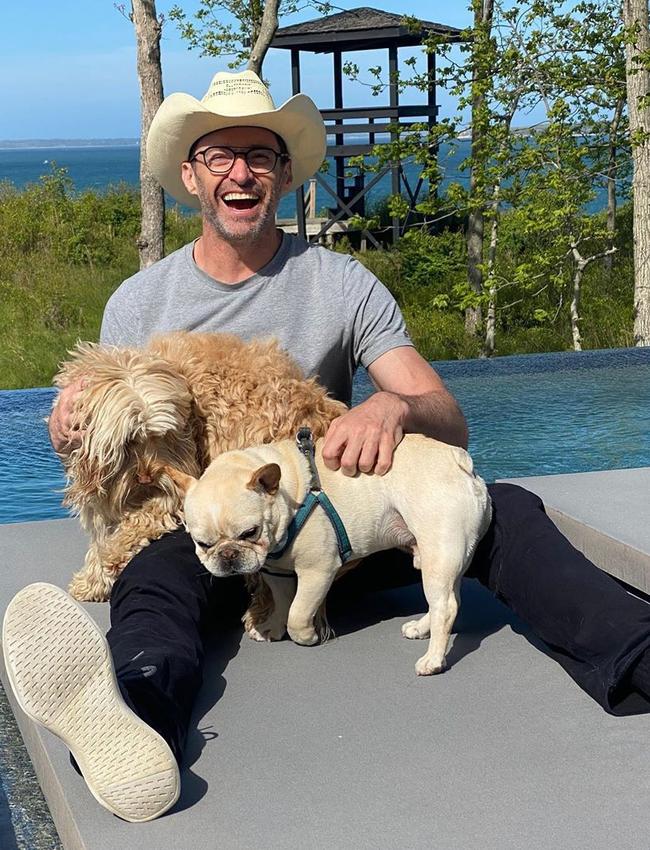 Hugh gets the award for best dog celeb dog photo this week. Picture: hughjackman/Instagram