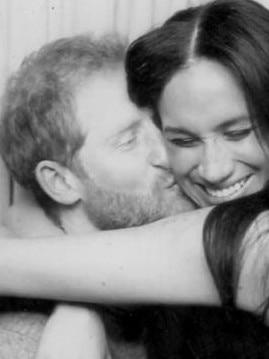 Prince Harry and Meghan were very loved up. Picture: Netflix