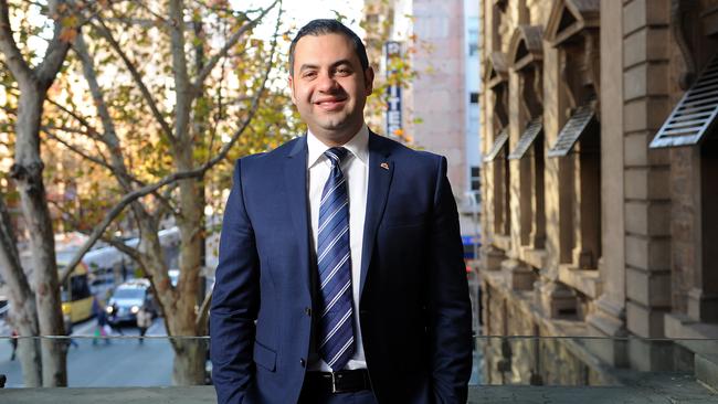 Deputy Lord Mayor Houssam Abiad at his council. Picture: Keryn Stevens