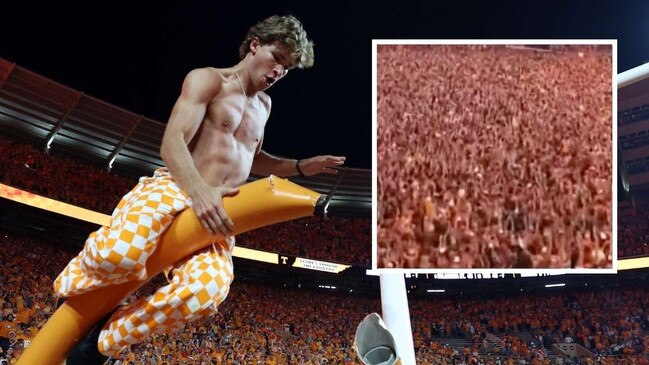 College football fans in Tennessee took home some souvenirs after Sunday morning’s massive win over Alabama - the goalposts.