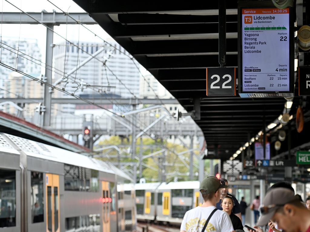 The Sydenham to Bankstown line could be partially closed for a year so the heavy rail line can be upgraded. Picture: Jeremy Piper