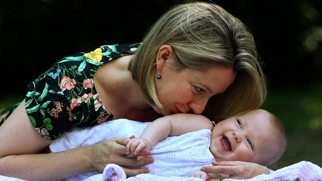 Lauren Martyn-Jones says that while March 21 brought a lot of pain, it was also the day she received the greatest gift of all,with Lillian. Picture: Adam Head