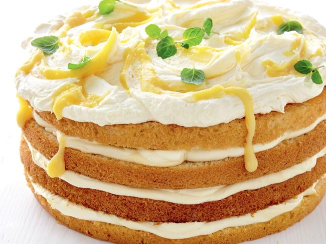 Pineapple curd cake. Picture: taste.com.au