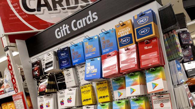 Gibson said the gift cards found in her handbag were “probably” stolen, but she’d found them a tourist information centre. File picture: David Geraghty