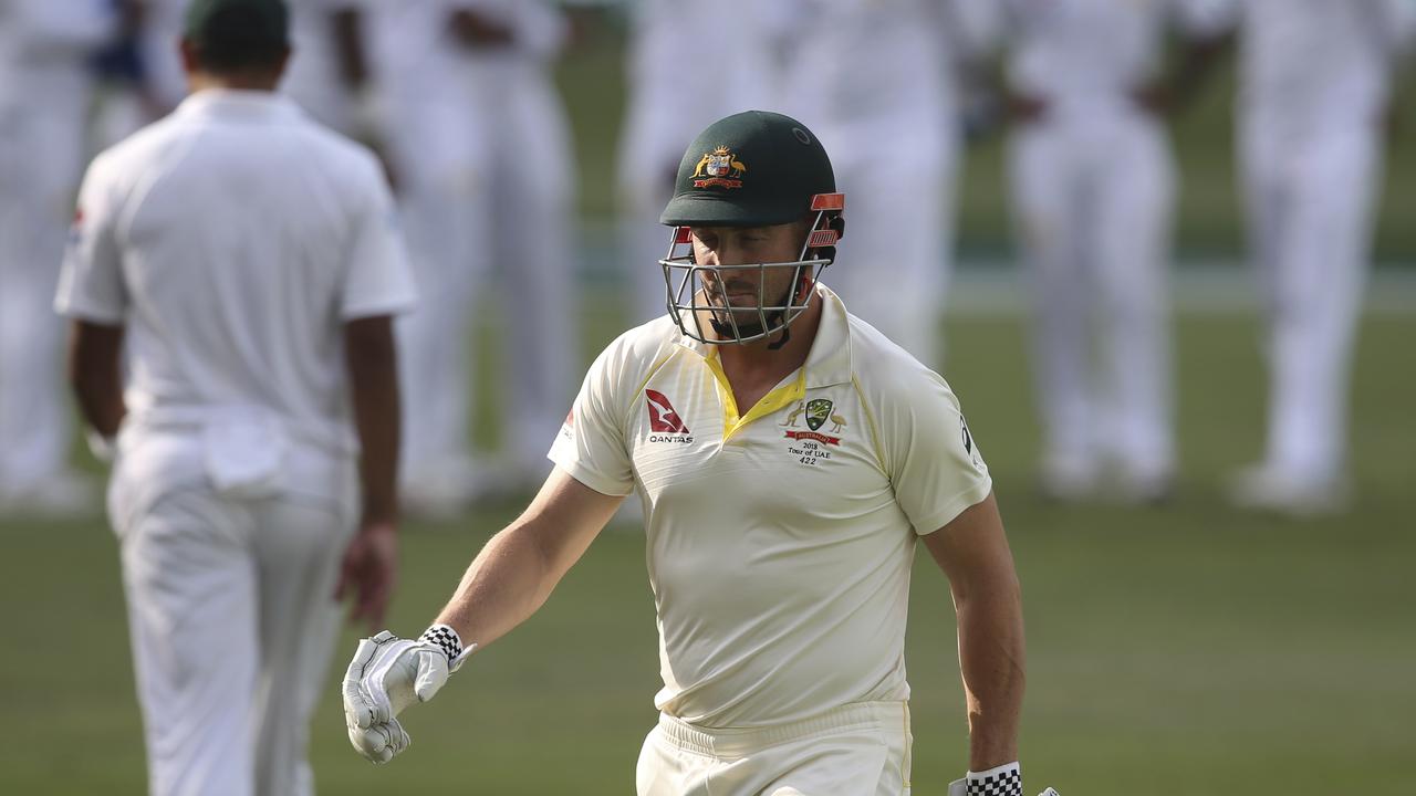 Shaun Marsh was one of three Australians out to Mohammad Abbas on Wednesday