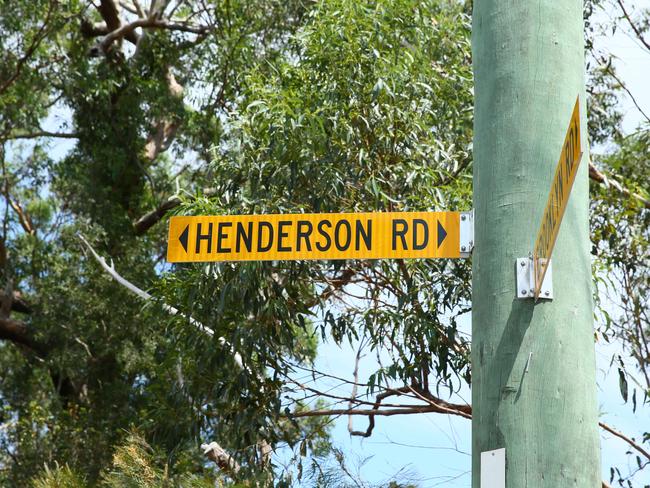 The road which once ran to Robert Henderson’s farm still carries his name. Picture: AAP Image