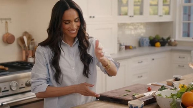 The Duchess has used her sudden arrival back on social media to plug her new cooking show and says it’s about “connecting with new friends”.