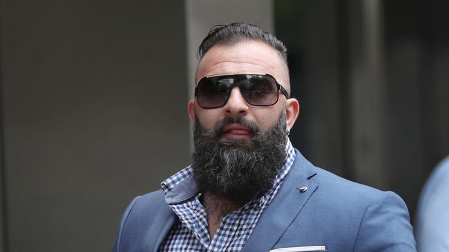 Comanchero bikie Robert Ale was shot at a tattoo studio. Picture: David Crosling