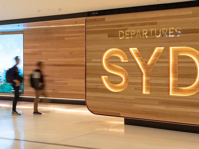 Sydney airport departure. Supplied